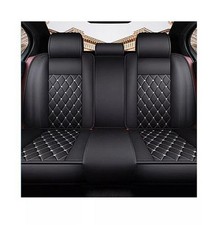 Auto Sitzüberzüge Lederoptik Univer Schwarz Grau für Mercedes C/E/S/GLA/GLB/EQC