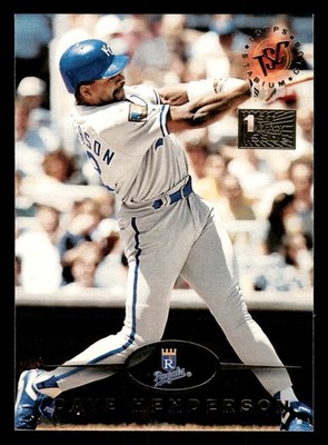Dave Henderson Kansas City Royals 1995 Stadium Club 1st Day #251