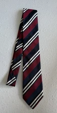VINTAGE Burberry Tie Striped Pure Silk