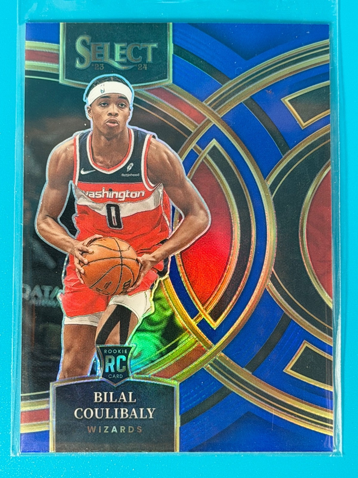 2023-24 Panini Select - Premier Level Bilal Coulibaly #131 Blue Prizm (RC)