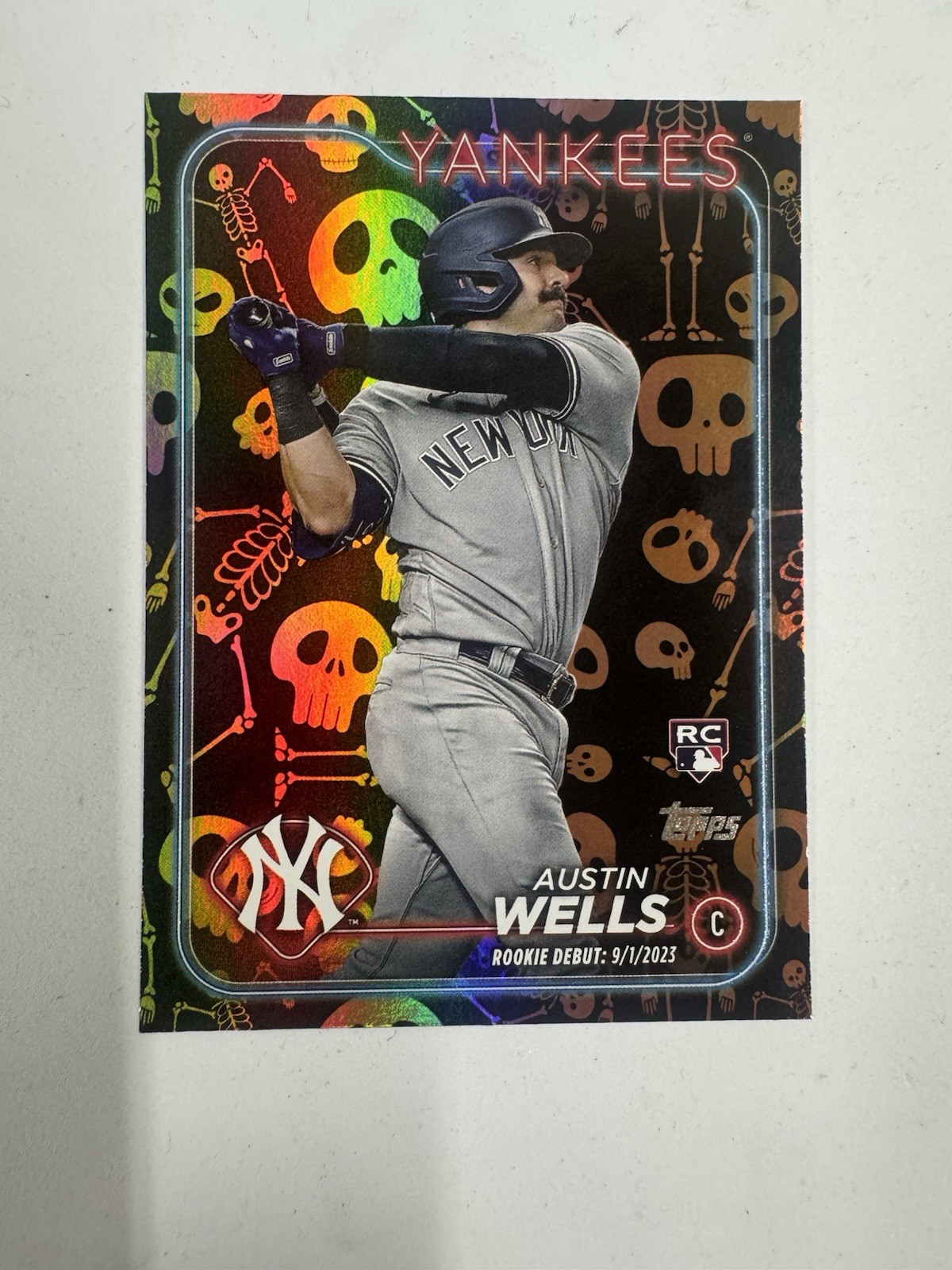 2024 Topps Update Series - Rookie Debut Austin Wells #US325 Ghost Foil (RC) /50