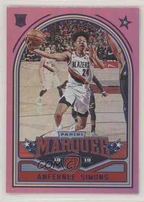 2018-19 Panini Chronicles Marquee Pink Anfernee Simons #242 Rookie RC 0c2