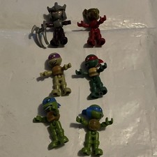 6 X KINDER 2017 - TEENAGE NINJA  Turtles ( Articulated) TMNT - VGC