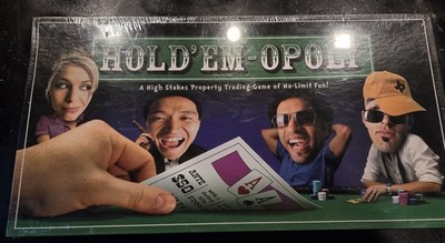 Hold em-opoly Board Game Late For The Sky Poker Texas Monopoly NEW Holdem