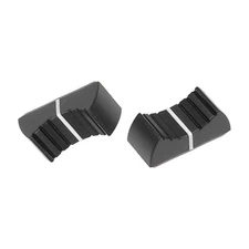 10PCS 4x1.2mm Straight Slide Potentiometer Flat Push Knob Black Plastic