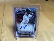 2025 Bowman Draft Michael Oliveto Auto HTA Refractor 1st #/150 Tigers