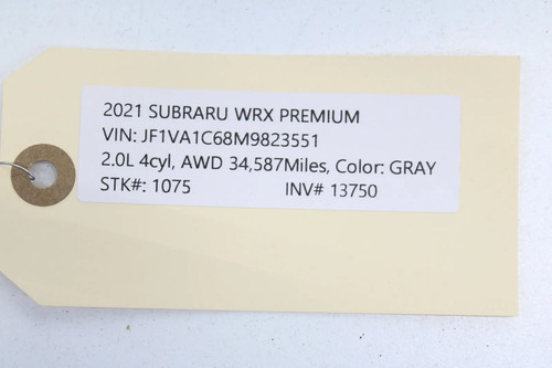 2021 SUBARU WRX VA CENTER DASH INSTRUMENT PANEL RADIO & SCREEN DISPLAY OEM - Picture 7 of 7