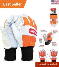 Hi-Visibility Waterproof Leather Chainsaw Glo...