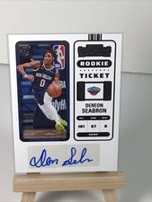 2022-23 Panini Contenders Dereon Seabron #162 Rookie Ticket RC Auto