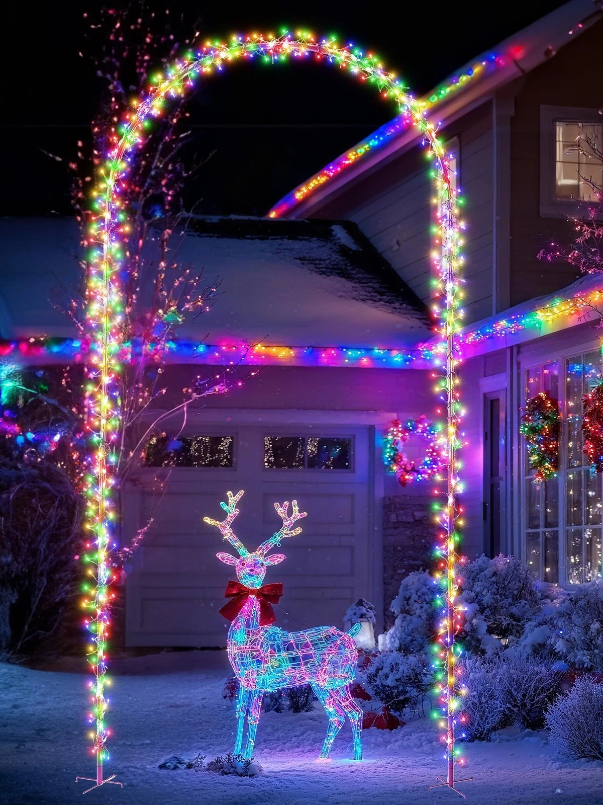 Wedding Decoration Outdoor Arch Lights - 9.5FT 460LED Waterproof String Light...