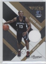 2010-11 Prestige Prestigious Picks Gold Materials 66/99 Xavier Henry #12 0c2