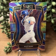 2024 Panini Select Baseball MATT SHAW Phenomenon Rainbow Prizm /25 Cubs RC