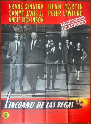 Affiche L'INCONNU DE LAS VEGAS Ocean's Eleven FRANK SINATRA 1960 Sammy Davis Jr