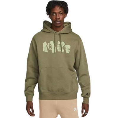 Nike Club Fleece 2 Piece Tracksuit Men's Size L Khaki/Olive Sweatsuit Outfit Set