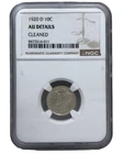 1920-D Mercury Dime NGC AU Details (Cleaned) Almost Uncirculated Silver 10c Coin