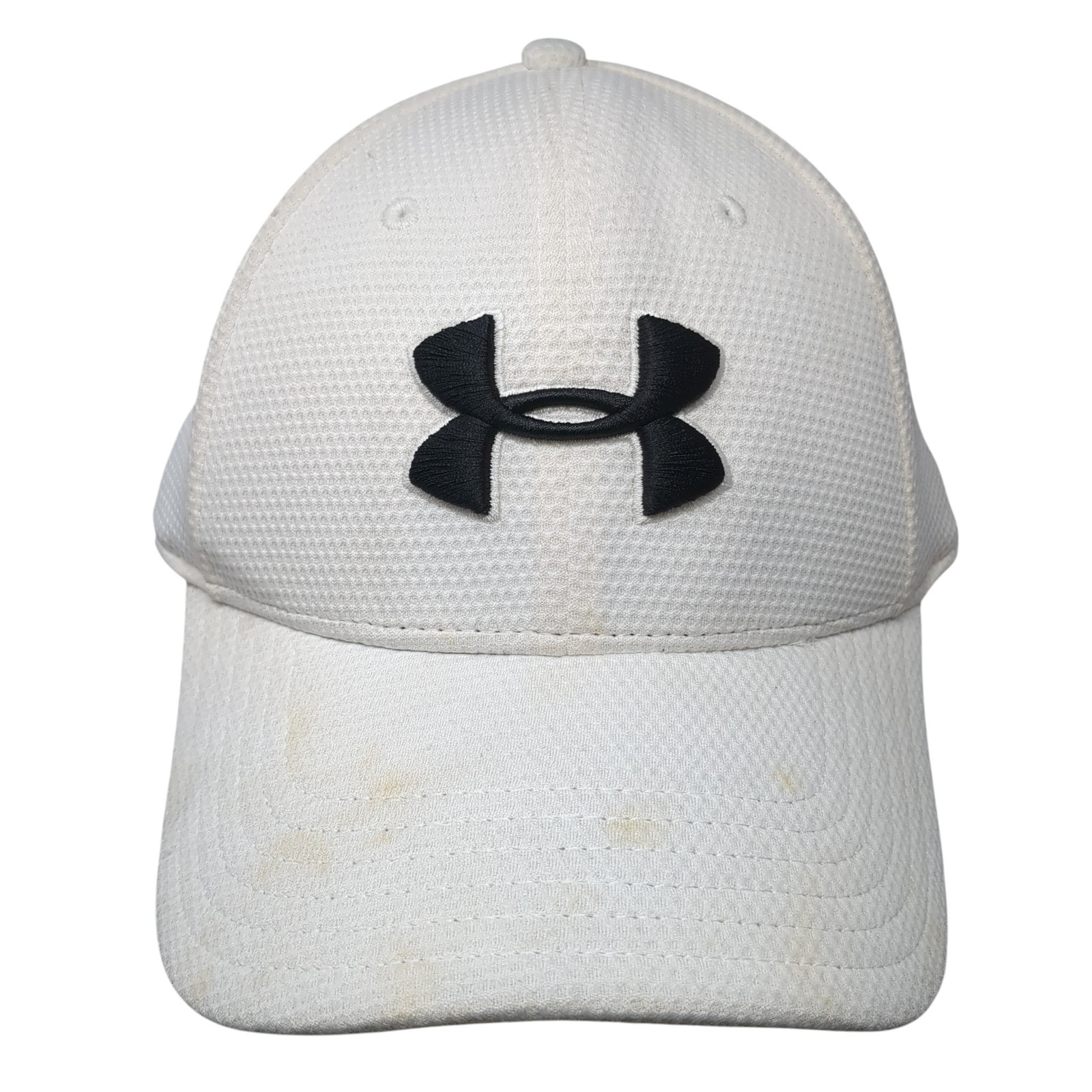 Under Armour Fitted Hat White Solid XL Embroidere… - image 1