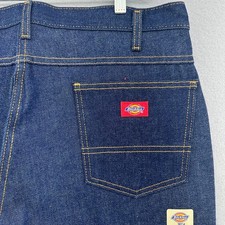 Dickies Dark Wash Denim Regular Fit Work Pants Jeans 38x34 9393NB NEW Skater