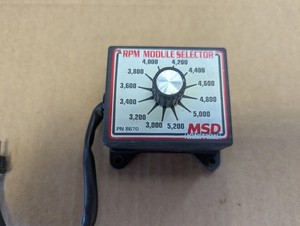 Msd Ignition 8670, 3000-5200 Rpm Module Selector High Performance & Racing Parts