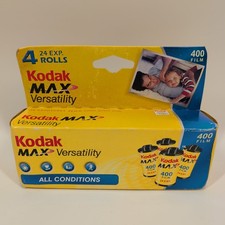 Kodak MAX Versatility 400 Film 35mm Color Print 4 Rolls 24 Exp Expired 02/2007