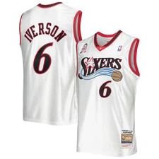 Men's Mitchell & Ness Allen Iverson White Eastern Conference Hardwood Classics