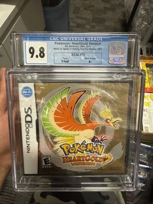 CGC 9.8 A+]] Pokemon: HeartGold Version (Nintendo DS) SEALED RARE