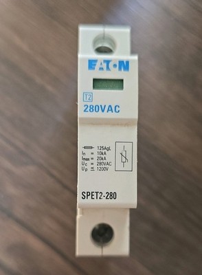 Eaton SPET2-280 Überspannungs-/Überspannungsschutz steckbar 2P 280VAC 20kA x1