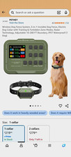 PETHEY F910plus Wireless Dog Fence System, Receiver Collar Remote, Modes