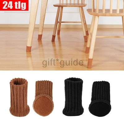 24X Fußkappen Stuhlbeinkappen Möbel Tischfuß Socken Bodenschutz Schoner