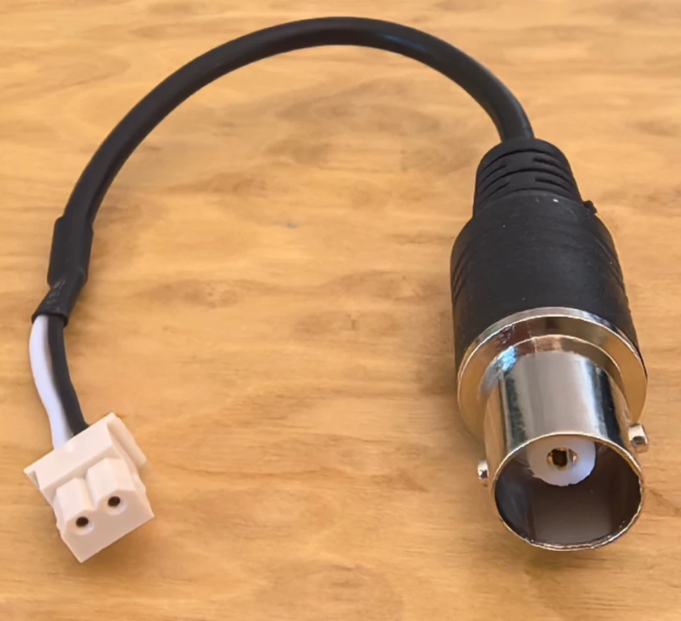 Video Anschlusskabel Adapter Platine 2,54mm Raster auf Koax-/BNC-Stecker # NEU - Bild 1 von 2