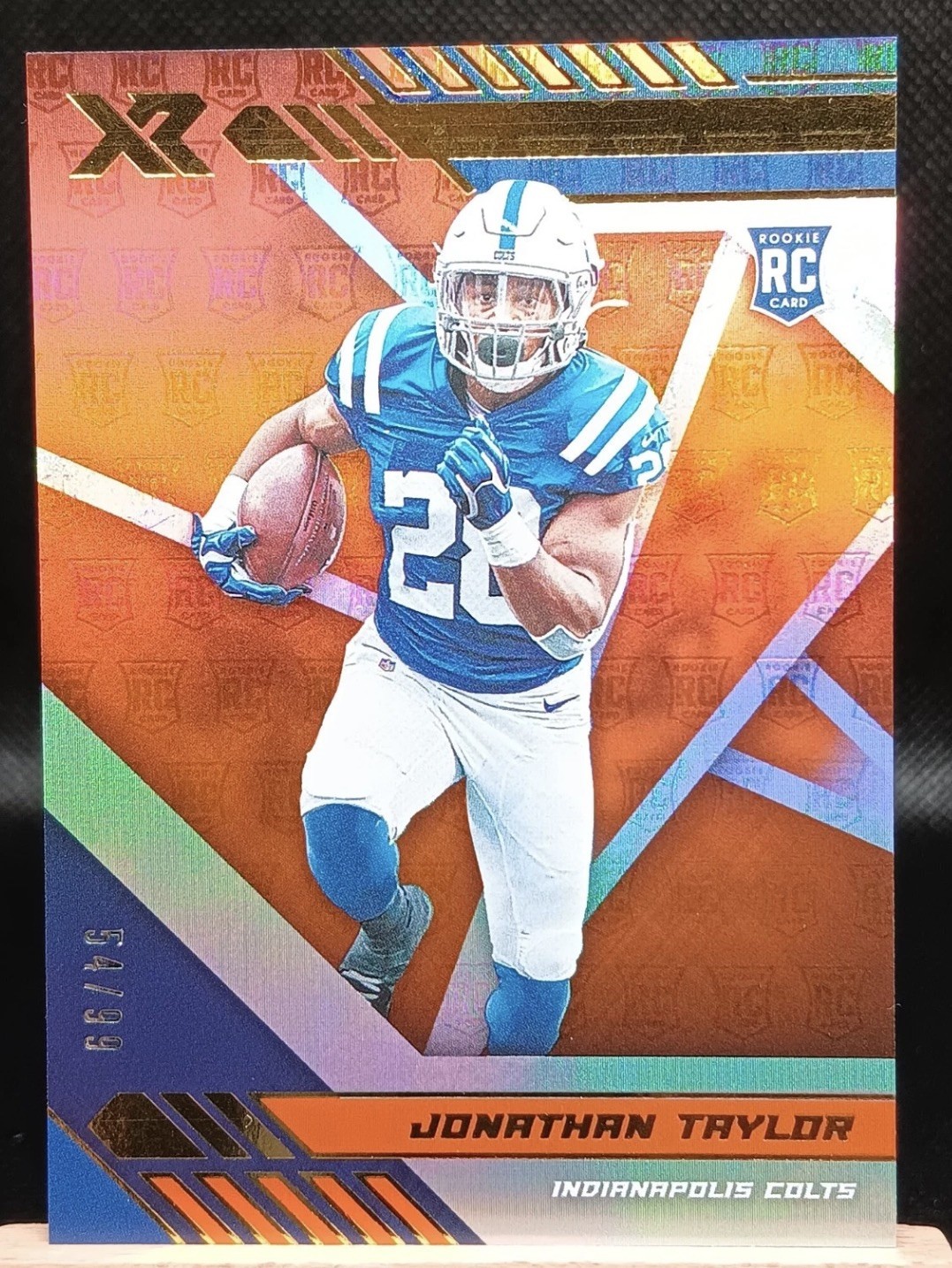2020 Panini XR - Rookie Jonathan Taylor #118 Orange /99 (RC)