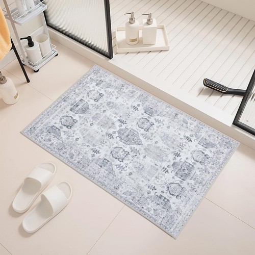 Entryway Area Rug 2’X3’ Indoor Stain Resistant Washable Door Mat Rugs with No...