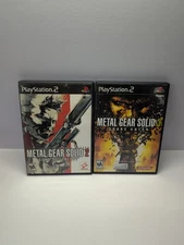 Metal Gear Solid 2 & 3 Sons of Liberty & Snake Eater PS2 PlayStation 2 TESTED