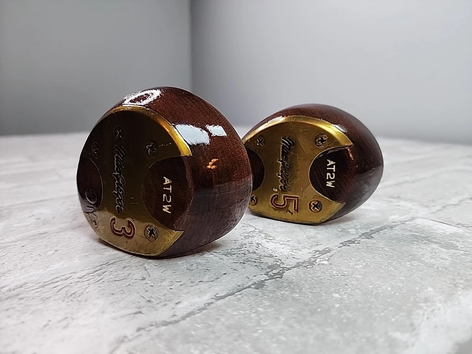 MacGregor Tommy Armour Vintage Driver Set 3 & 5 Woods Steel Shaft 2 Pcs RH - Image 3 of 4