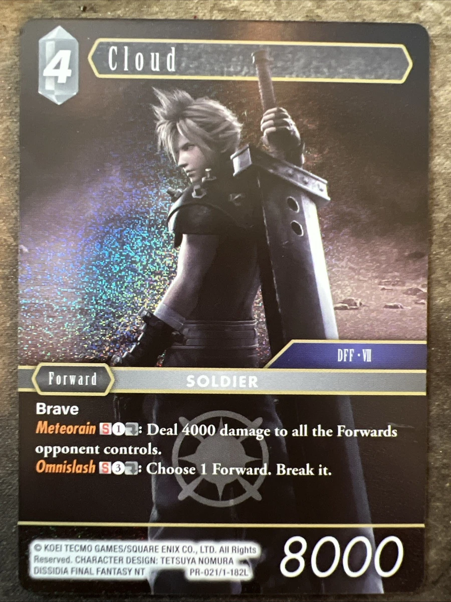 Cloud PR-021/1-182L Final Fantasy TCG Promos for sale | eBay