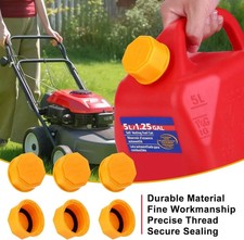 6PCS Gas Can Caps, 5 Gallon Gas Can Cap Replacement, Universal Coarse Thread Gas