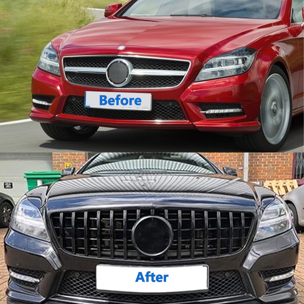Coche Parrilla Radiador Para Mercedes Para B&enz CLS Clase W218 CLS350
