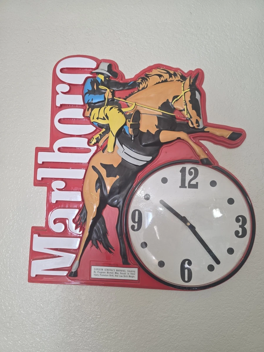 激レア　マルボロ　クロック　ディスプレイ Marlboro Clock In Collectible Tobacco Signs for sale | eBay