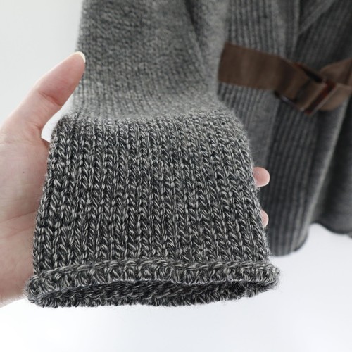 Soft Surroundings Wool Knit Cardigan Womens S Gray Fall Boho Bohemian Layering - Picture 8 of 10