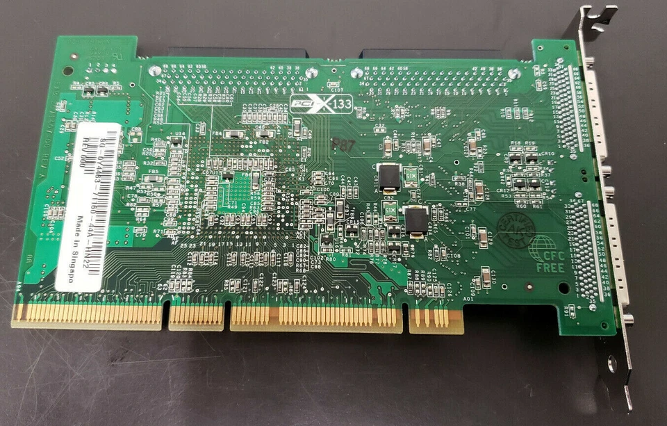 Tarjeta controladora SCSI Dell Adaptec ASC-39320A PCI-X Dual Channel Ultra320 U320 Foto 2 de 4