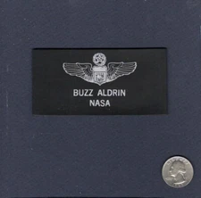BUZZ ALDRIN NASA Astronaut Wing APOLLO GEMINI Mission Name Tag Patch