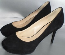 NINE WEST "JULIETTE" BLACK SUEDE HIGH HEEL STILETTO PUMP WOMENS SIZE 8M