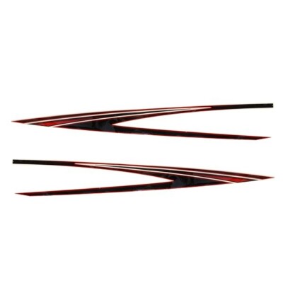 Glastron Boat Graphic Decals 05730629 | GT Black Red Stickers (Set of 2)