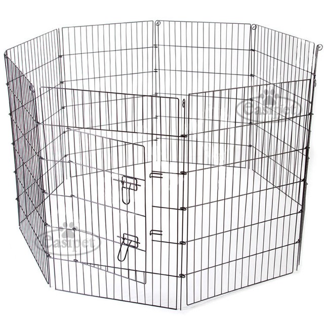 circular dog pen
