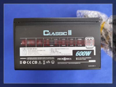 1pc NEW MICRONICS CLASSIC II 600W HPG-600BR-H12S power supply 20250313