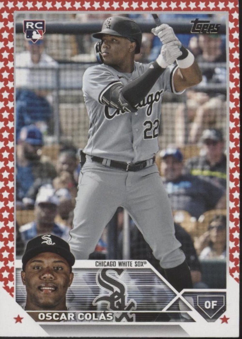 Oscar Colas 2023 Topps Series 2 Independence Day RC 59/76 #545