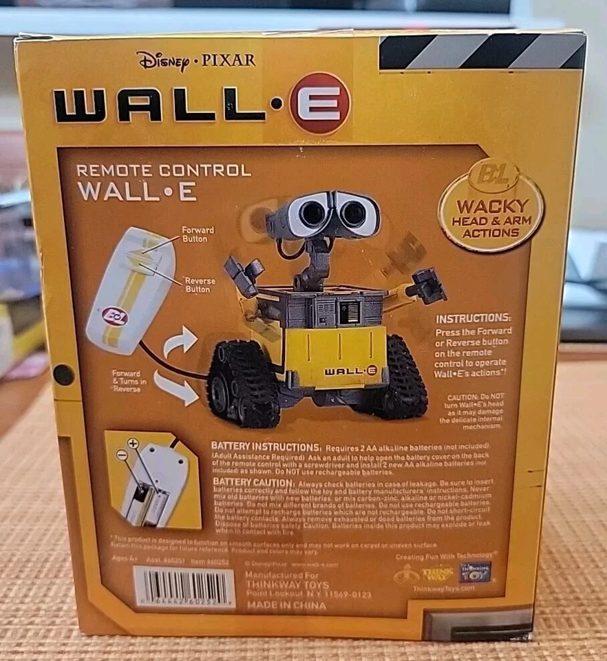 Disney Pixar WALL-E Juguete Control Remoto Thinkway En Caja Nuevo 2011 Foto 3 de 4