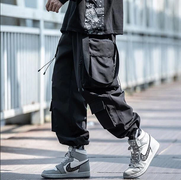 Wiaofellas Trendy Loose Baggy Cargo Pants Men Casual Hiphop Harem Cotton  Straight Trousers Wide Leg Plus Size Streetwear Clothing | Plus size  streetwear, Baggy cargo pants, Mens pants casual