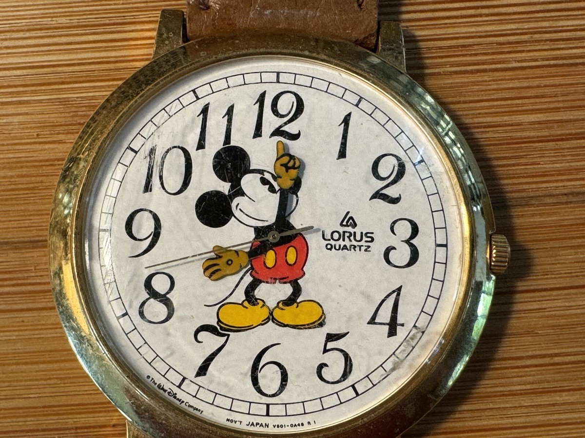 SEIKO LORUS Mickey Mouse ヴィンテージ 稼働品 美品 Vintage Mickey Mouse Lorus By Seiko Wristwatch Walt Disney