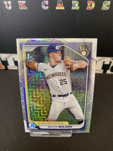 2024 Bowman - Chrome Prospects Mojo Refractor #BCP-86 Brock Wilken (RC) B2-T10 - Bild 1 von 2