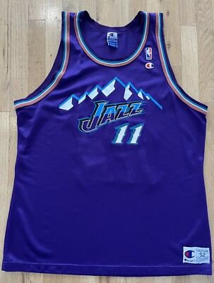 90s NBA Utah Jazz カール・マローン ユニフォーム A-3789